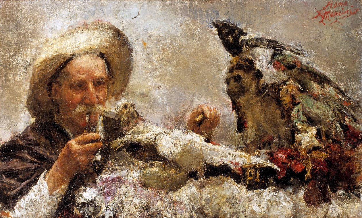 "A jósnő", 1870-1930 alkotó: Antonio Mancini