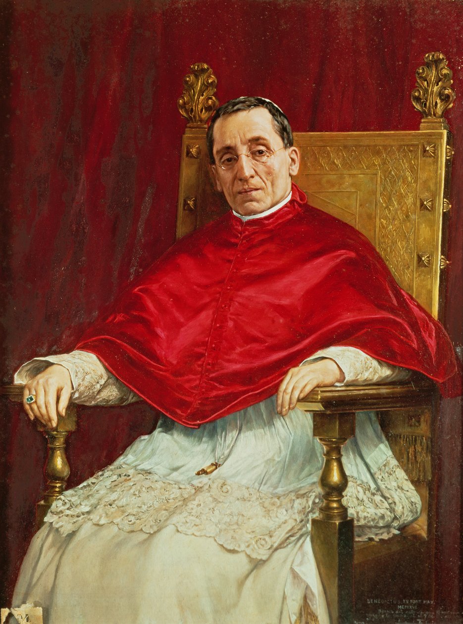 Benedek pápa portréja XV alkotó: Antonio Maria Fabres y Costa