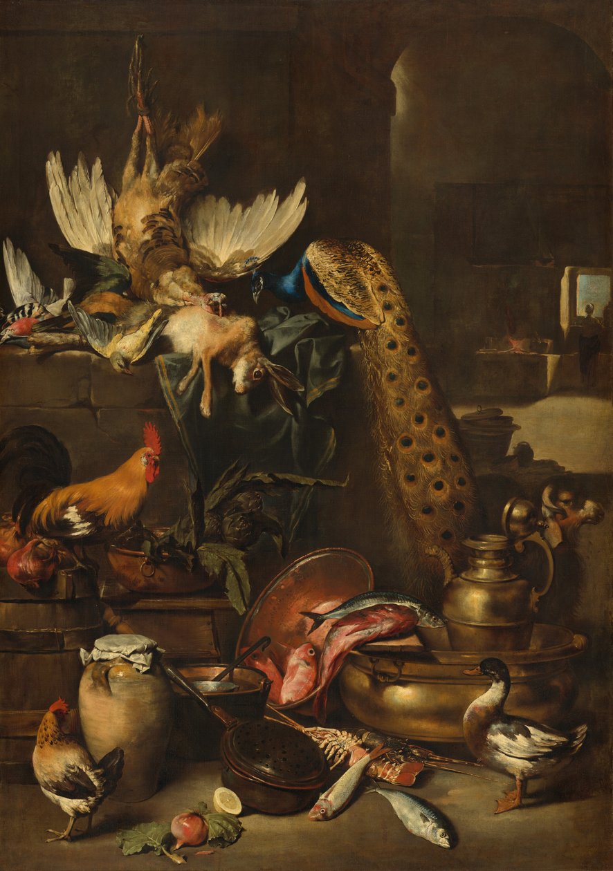 The Larder, valószínűleg c. 16501660. alkotó: Antonio Maria Vassallo