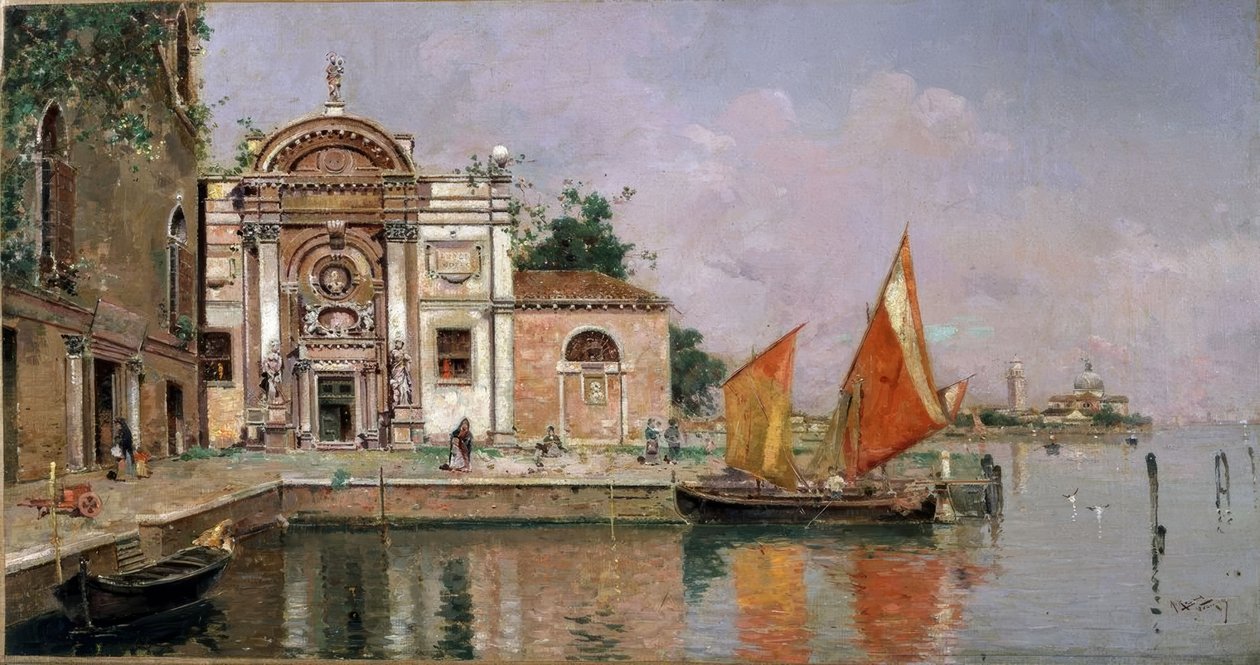 Kilátás Velencére alkotó: Antonio Maria de Reyna Manescau