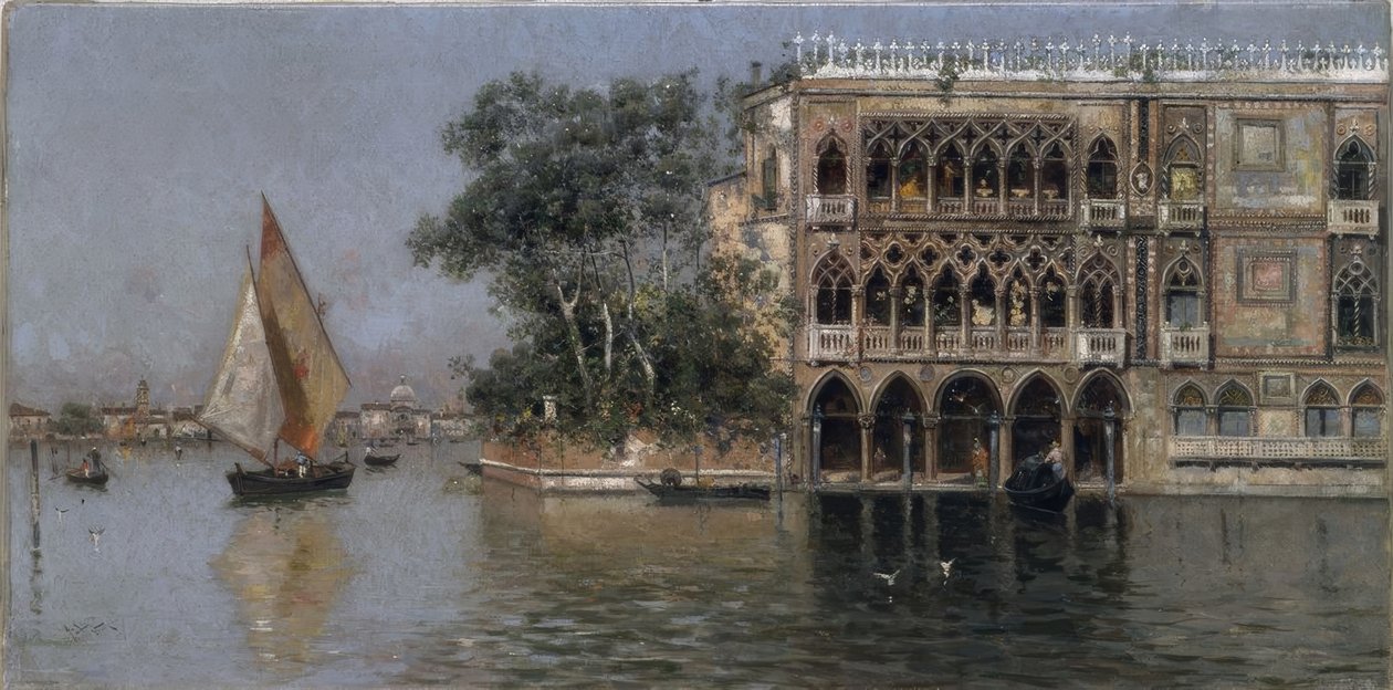 Kilátás Velencére alkotó: Antonio Maria de Reyna Manescau