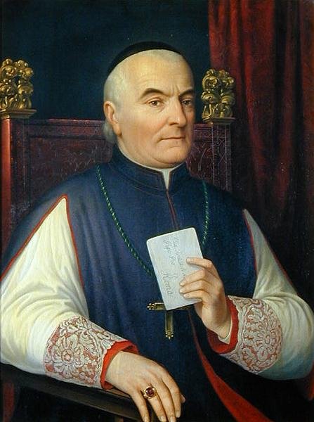 Ferdinando Baldanzi monsignor, sienai érsek portréja alkotó: Antonio Marini