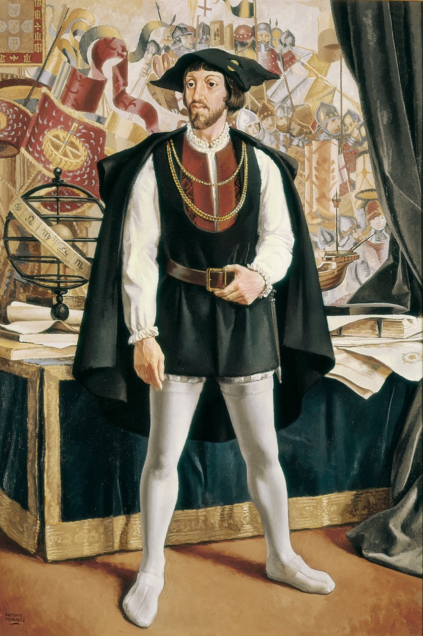 Portugál II. János portréja alkotó: Antonio Menendez
