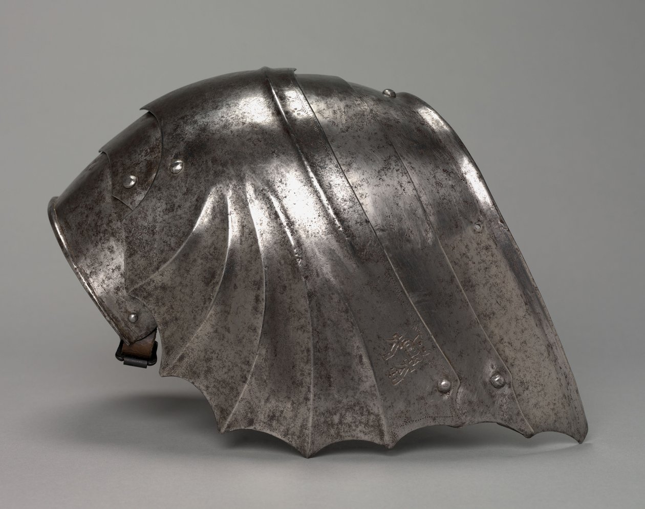 Gótikus legyező alakú pálcika, 1485-1500 körül (acél) alkotó: Antonio Missaglia