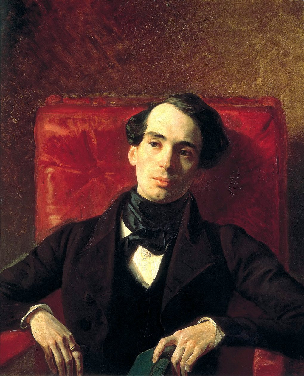 Alekszandr Sztrugovcsikov szerző portréja, 1808-1878, 1840. alkotó: Antonio Molinari