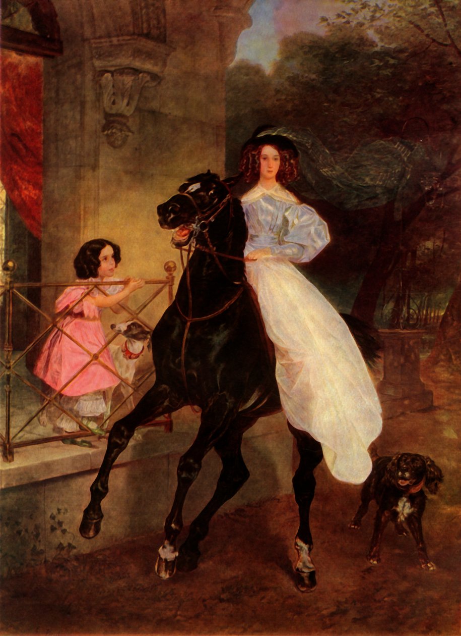 A lovasasszony, 1832, 1965. alkotó: Antonio Molinari