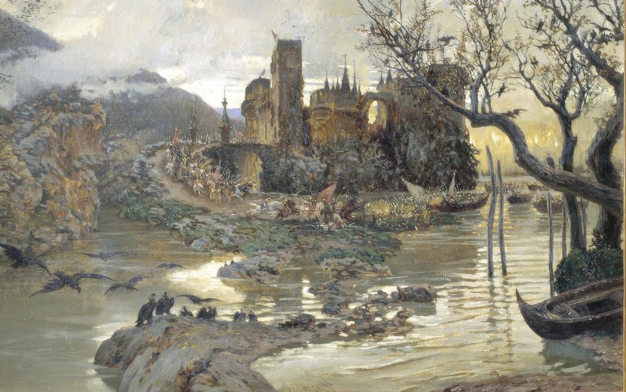 Castillo feudal (feudális kastély) alkotó: Antonio Munoz Degrain