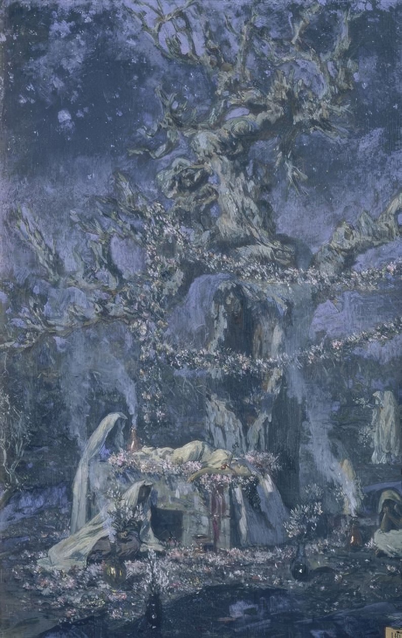 A szent fa (Der heilige Baum) alkotó: Antonio Munoz Degrain