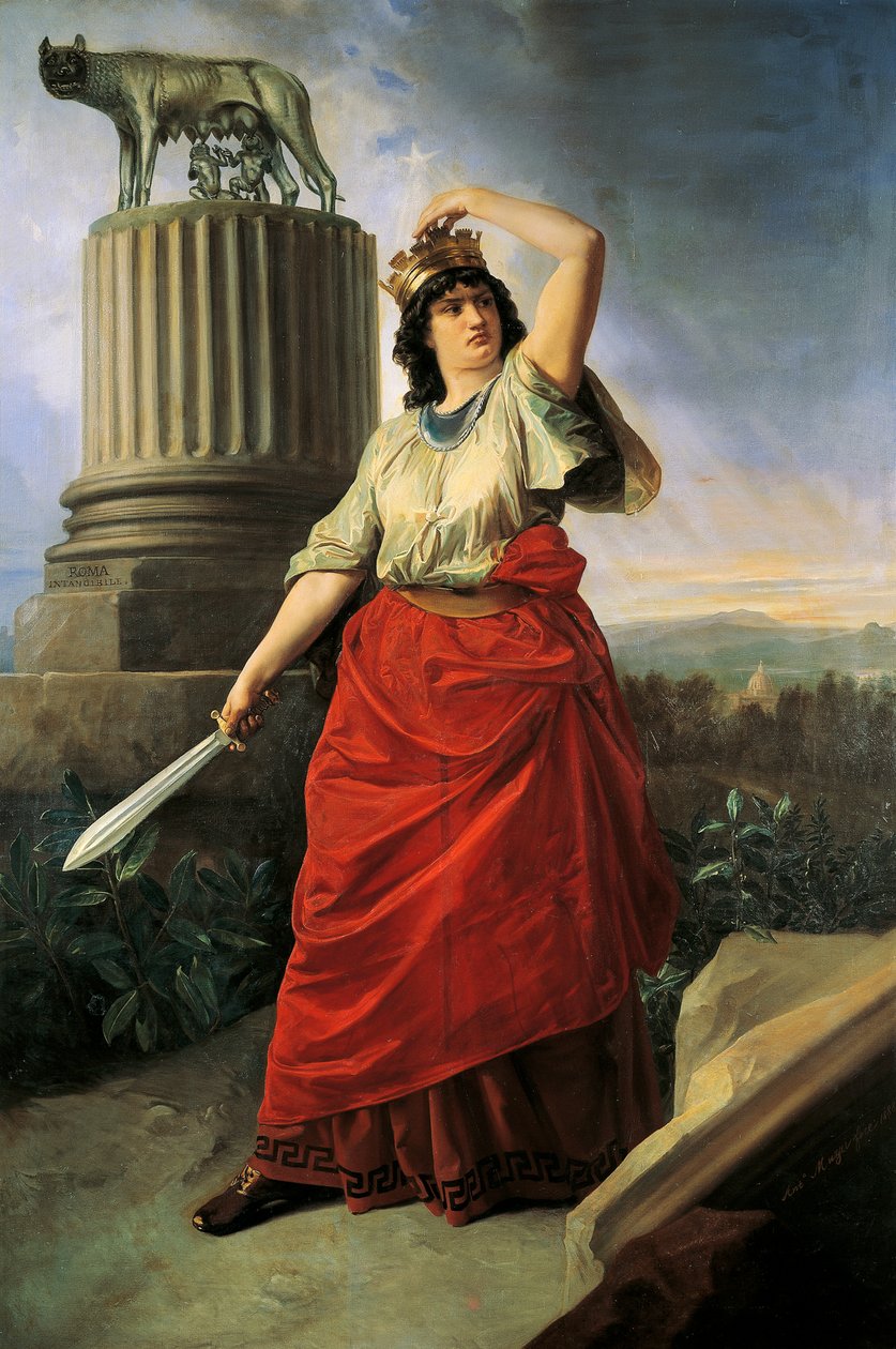 Olaszország egyesítésének allegóriája, Antonio Muzzi (1815-1894) alkotó: Antonio Muzzi