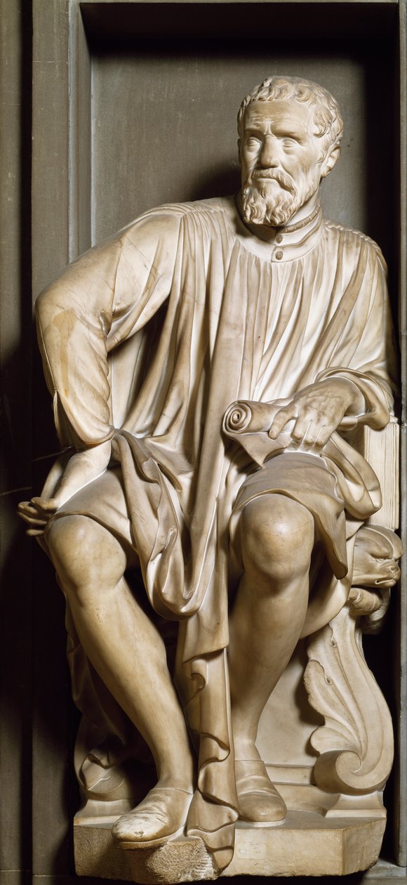 Michelangelo Buonarroti dit Michelangelo szobrász, festő és építész portréja alkotó: Antonio Novelli