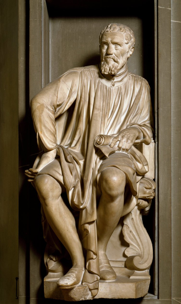 Michelangelo Buonarroti dit Michelangelo szobrász, festő és építész portréja alkotó: Antonio Novelli