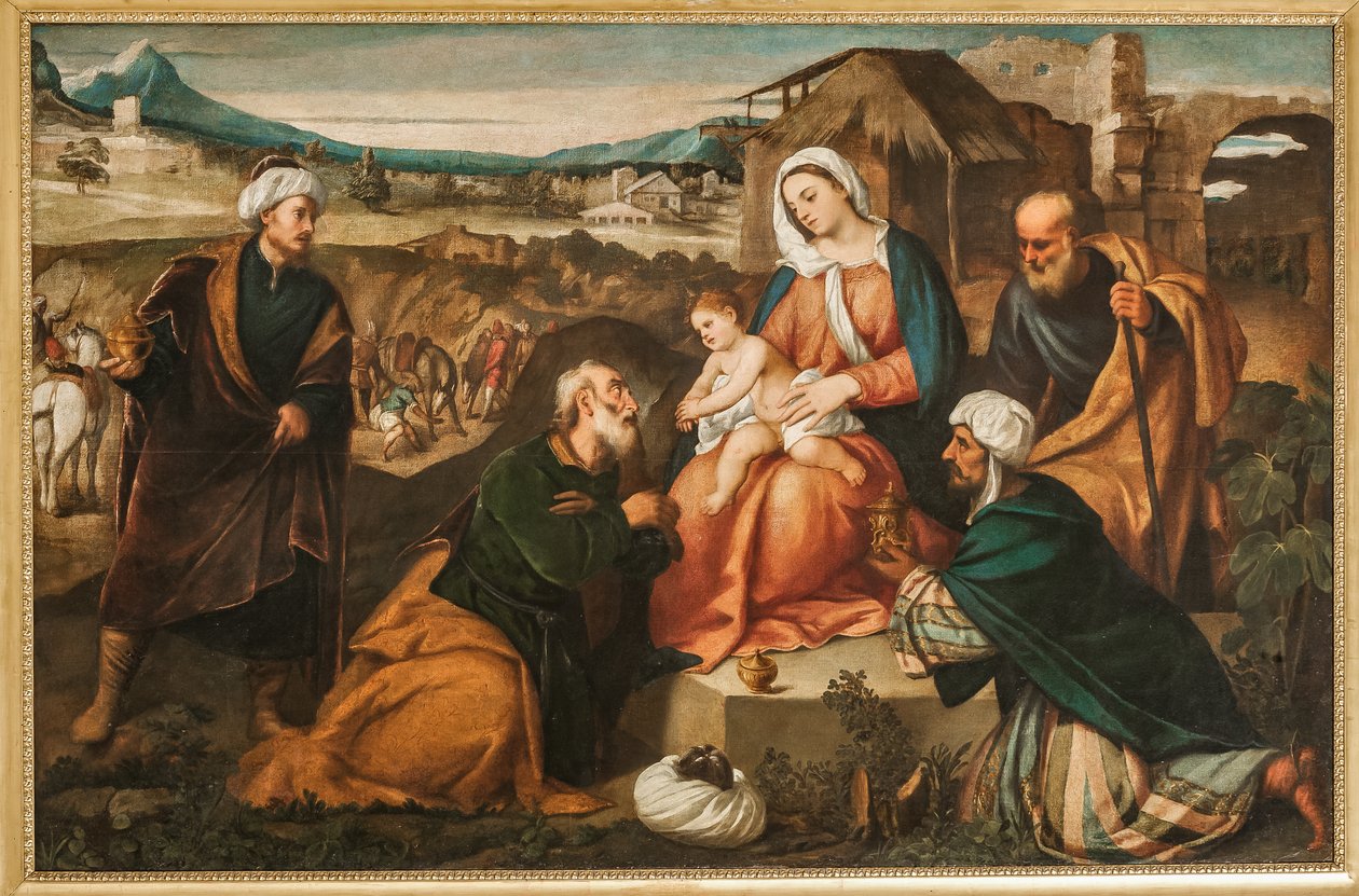 A mágusok imádása (olaj, vászon) alkotó: Antonio Palma