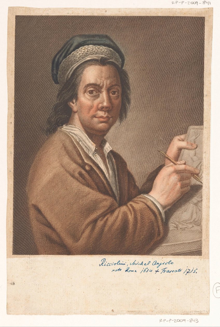 Michelangelo Ricciolini művész portréja alkotó: Antonio Pazzi