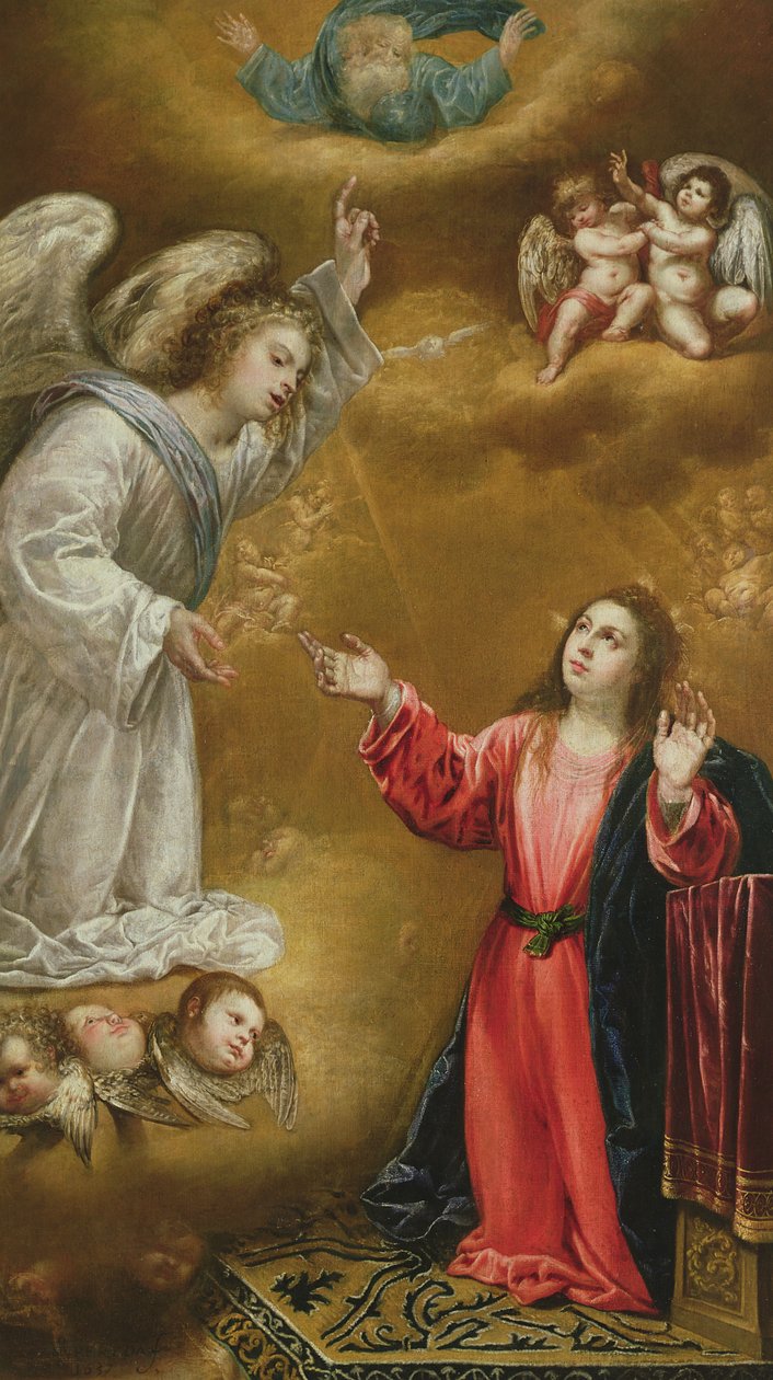 Angyali üdvözlet, 1637 alkotó: Antonio Pereda y Salgado