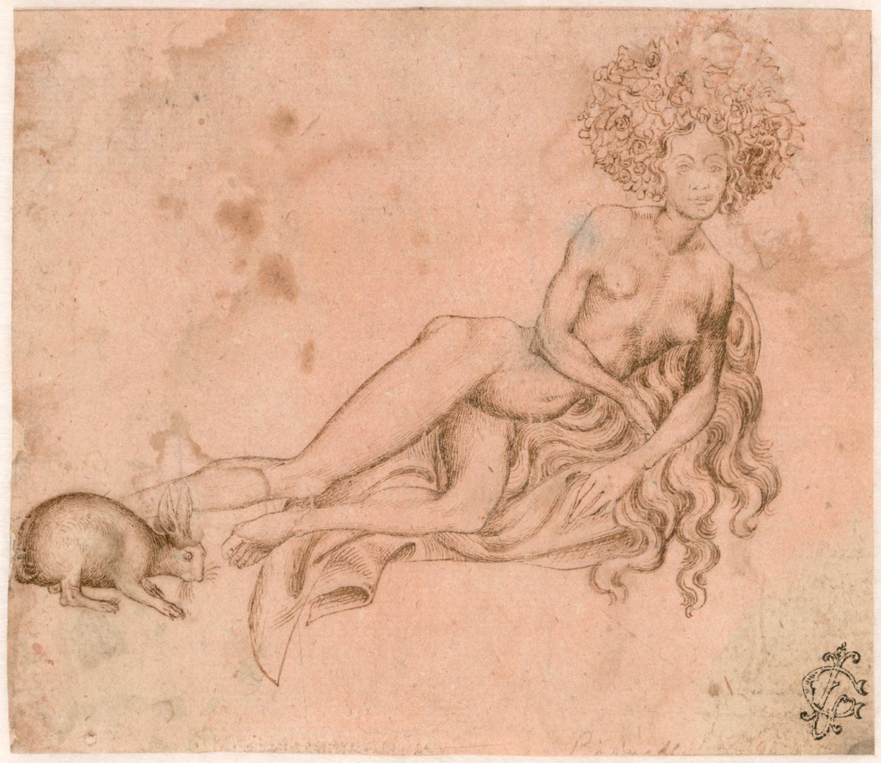 Luxuria allegóriája, 1426 körül alkotó: Antonio Pisanello