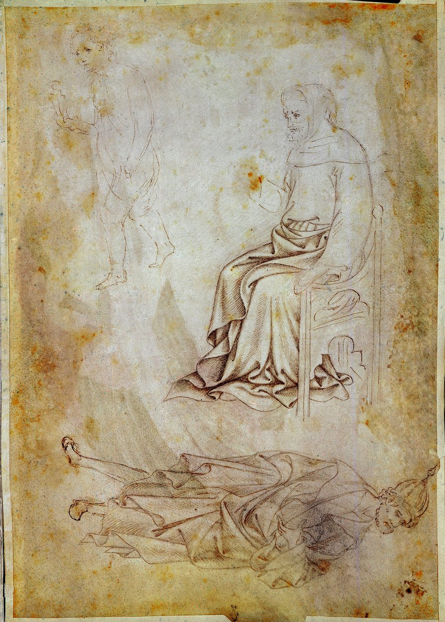 Antonio di Puccio Pisano dit Pisanello (1395-1455) rajza, Chantilly, Musee Conde alkotó: Antonio Pisanello