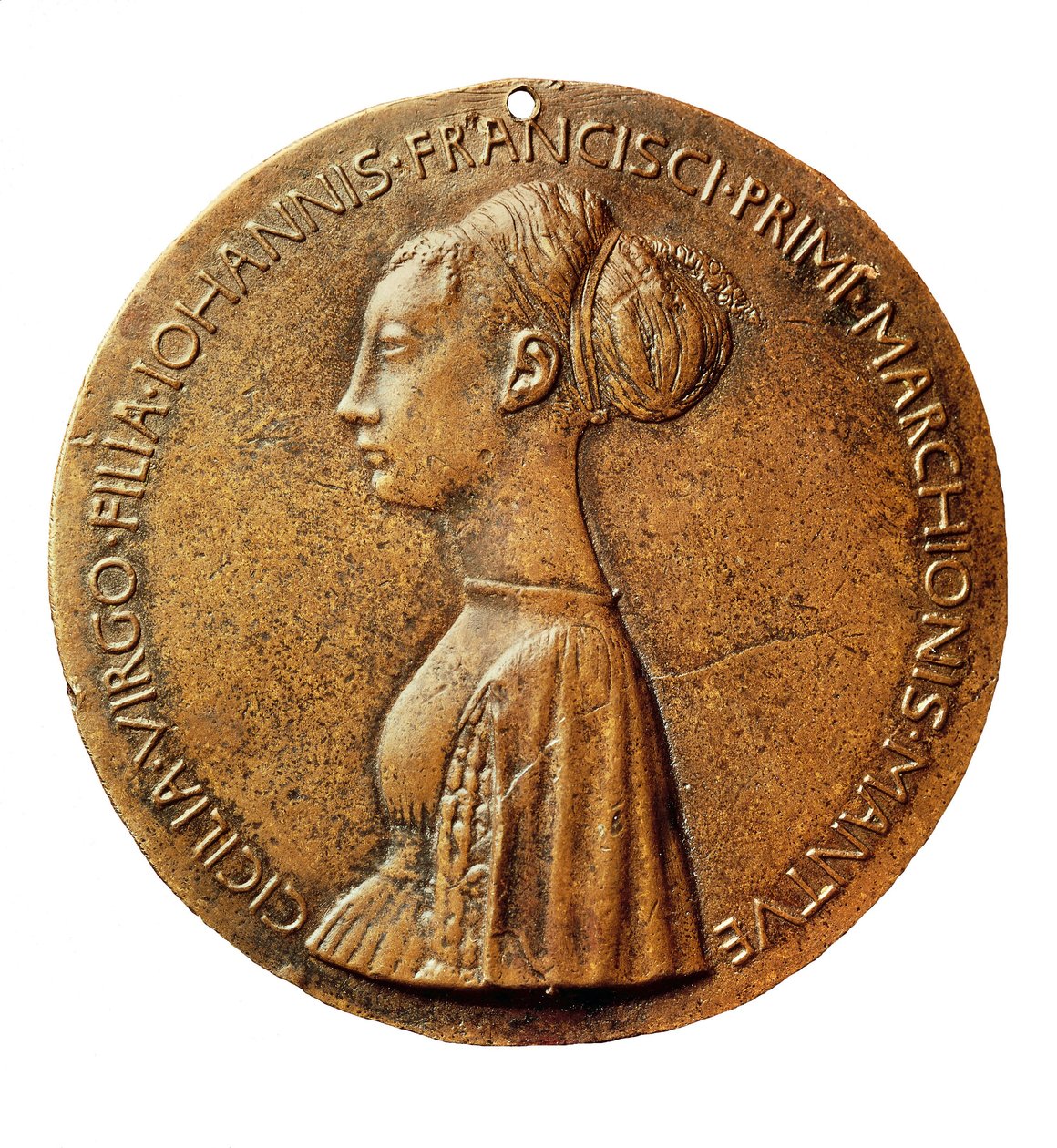 Cecilia Gonzaga érme alkotó: Antonio Pisanello