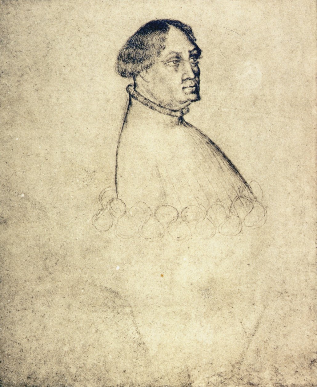 Giangaleazzo Visconti (1351-1402) portréja (kréta papíron) alkotó: Antonio Pisanello