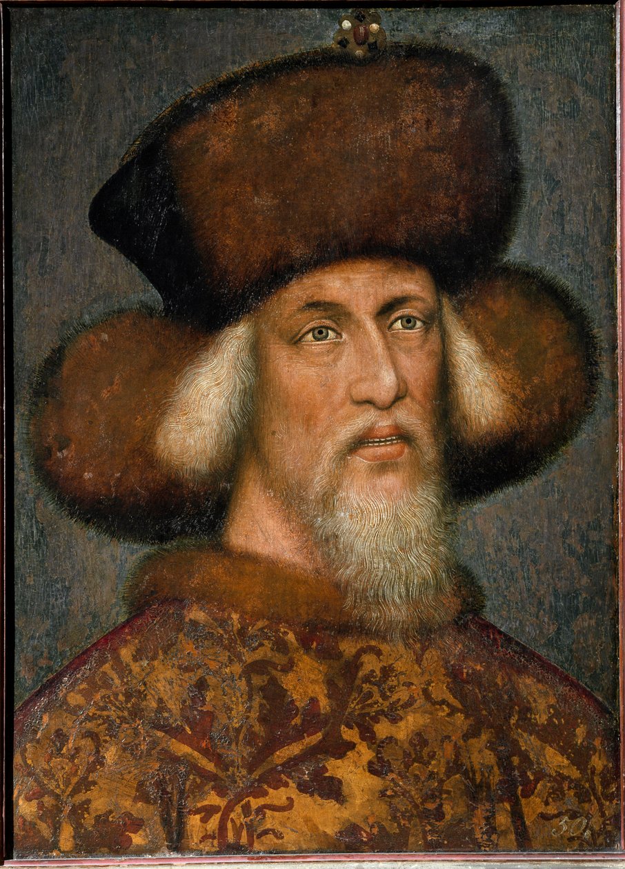 A Szent Birodalom I. Zsigmond portréja alkotó: Antonio Pisanello