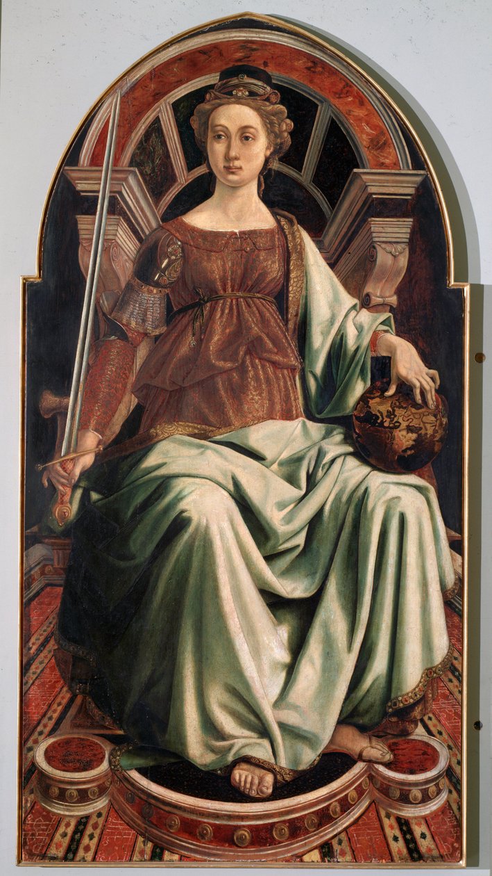 Az igazságosság allegóriája – olaj, tábla, 1470 körül alkotó: Antonio Pollaiuolo