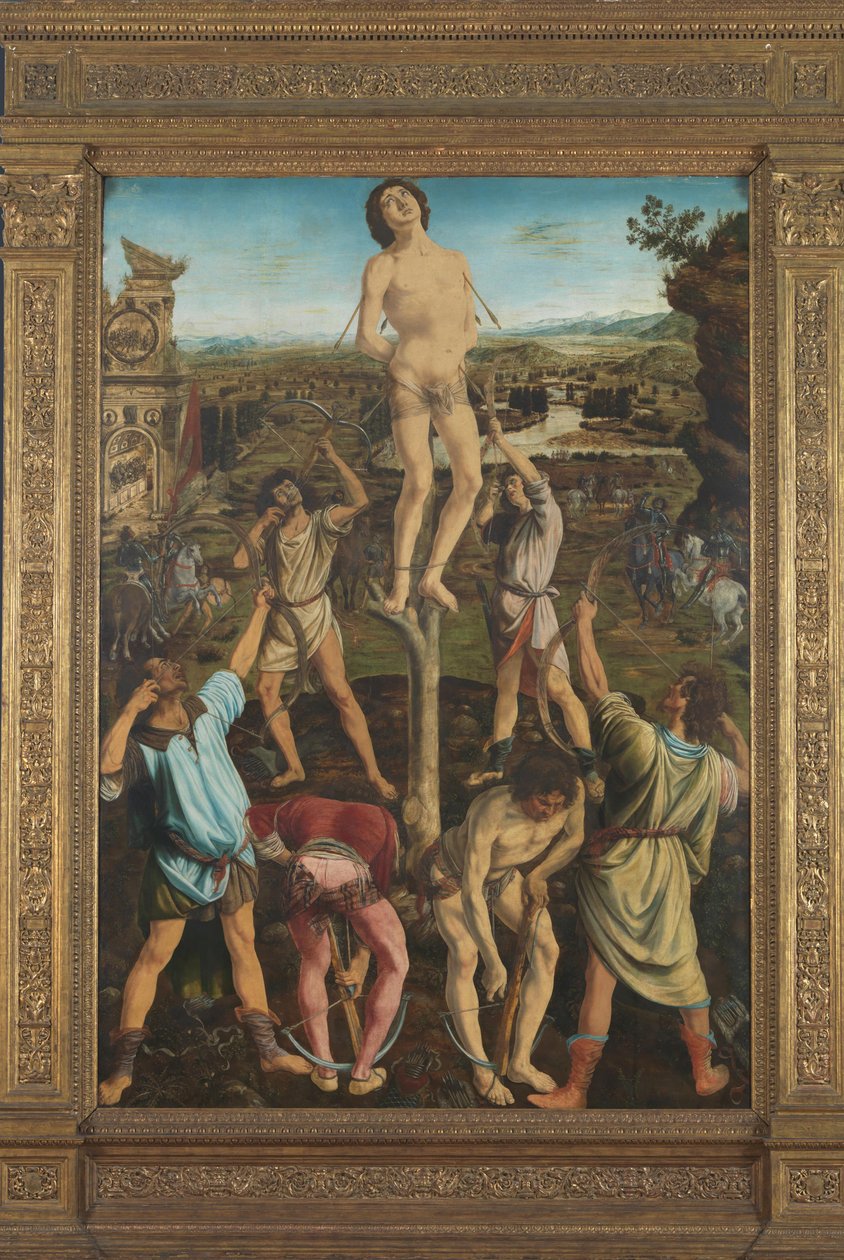 Szent Sebestyén vértanúsága, 1475 alkotó: Antonio Pollaiuolo