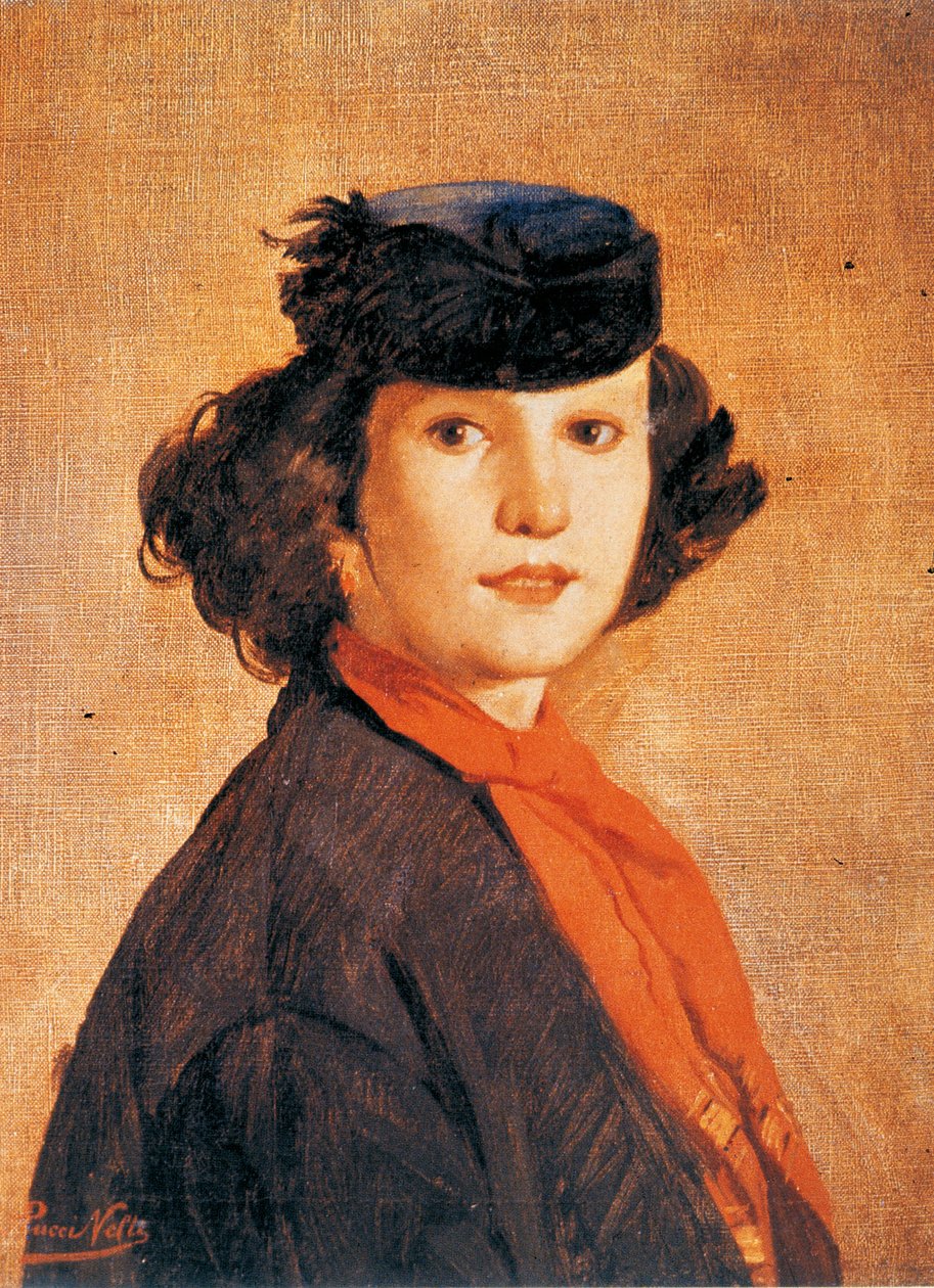 Antonio Puccinelli feleségportréja (Nerina Badioli), olaj, vászon, 1866 körül, 54x42 cm alkotó: Antonio Puccinelli