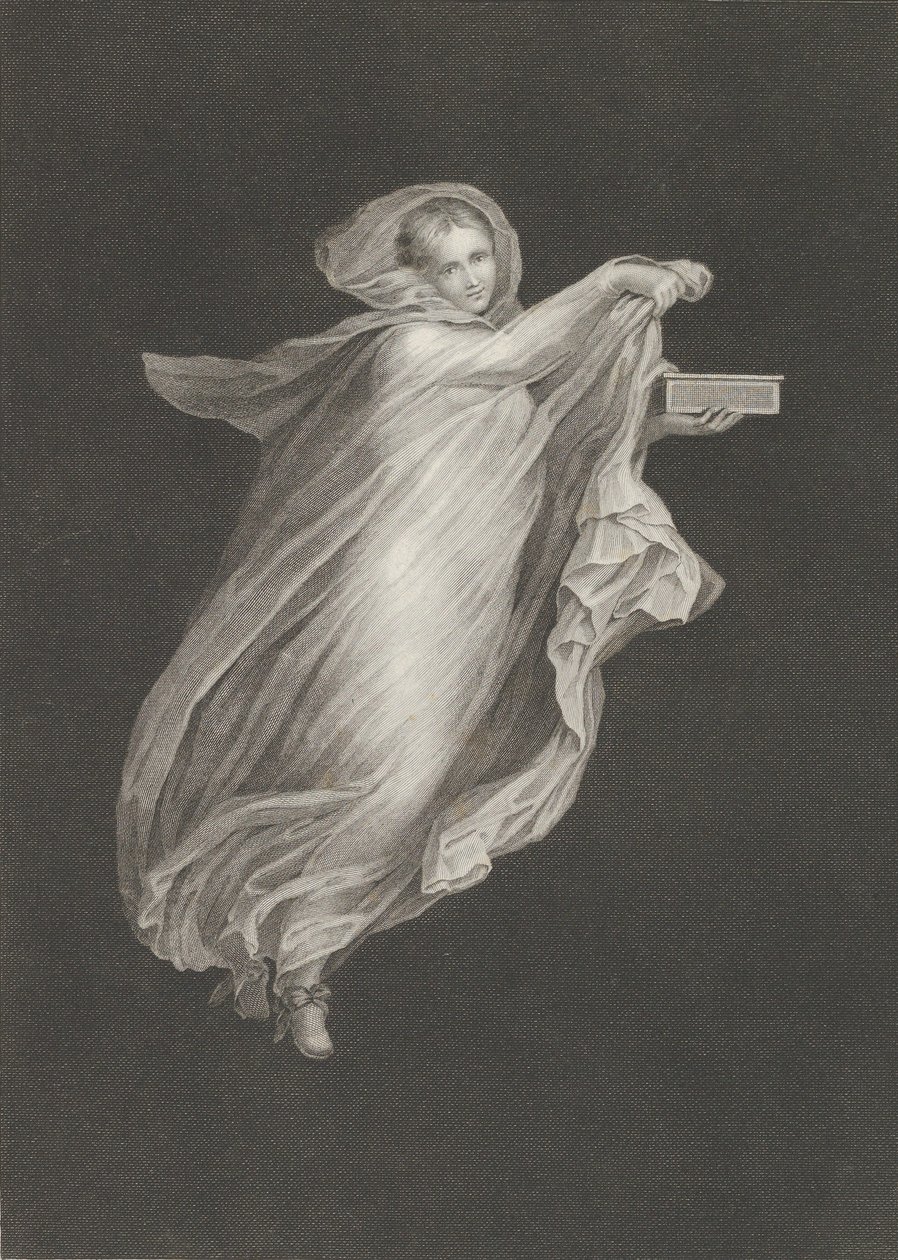 Egy csuklyás kendőt viselő, bal kezében dobozt tartó bacchante, set ag..., kb. 1795-kb. 1820. alkotó: Antonio Ricciani
