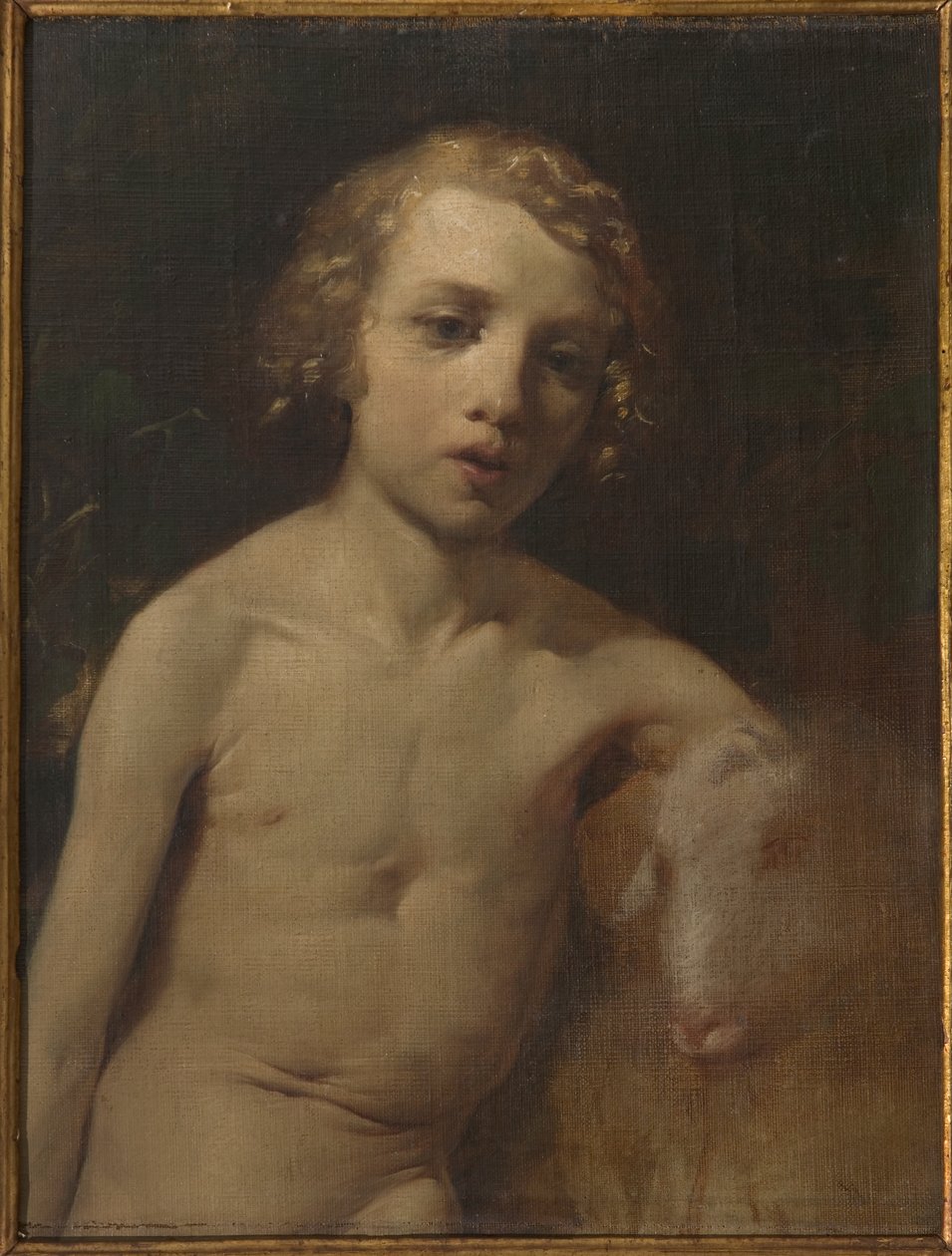 San Giovannino (Infant St. John) (oil on canvas)   1404162   hu       hungarian Successfully Translated  Original: Portret van Elizabeth Leveson-Gower Elizabeth Countess Grovenor (title on object) Translat: Portret van Elizabeth Leveson-Gower Elizabeth Cou alkotó: Antonio Simonazzi