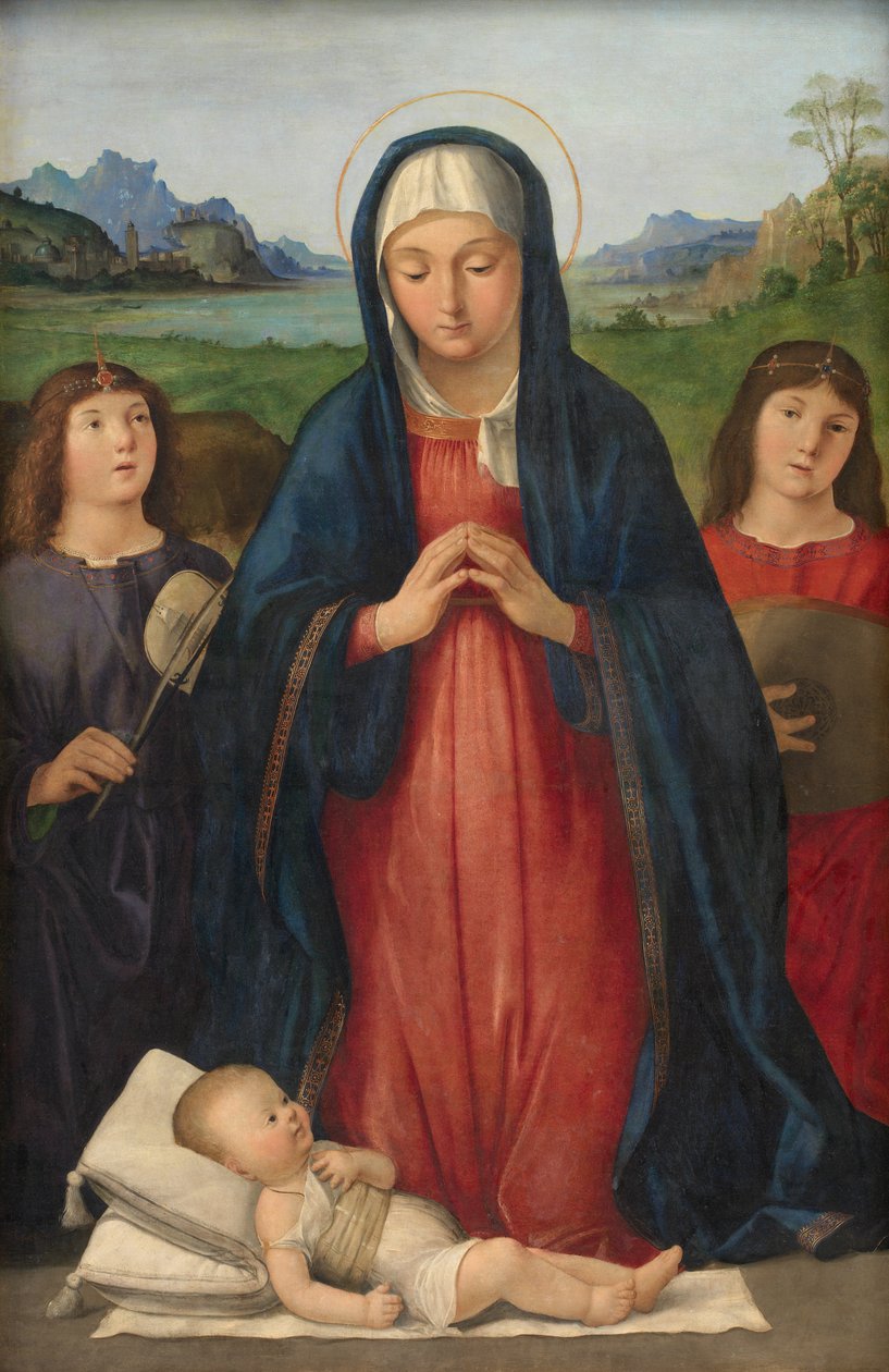 A Mária által imádott Krisztus-gyermek alkotó: Antonio Solario