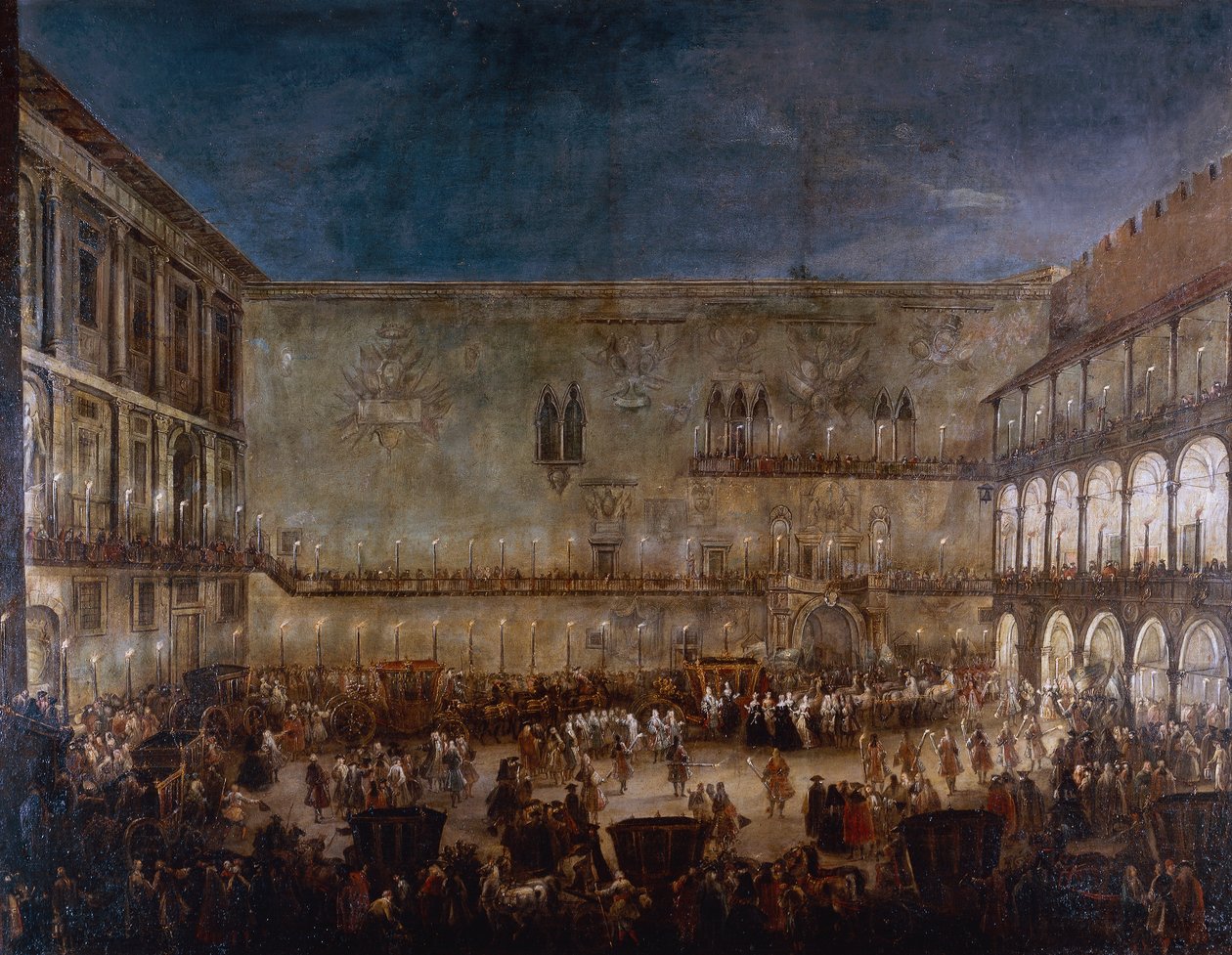 Antonio Stom (kb. 1688-1734) Amalie szász hercegnő megérkezése Padovába alkotó: Antonio Stom