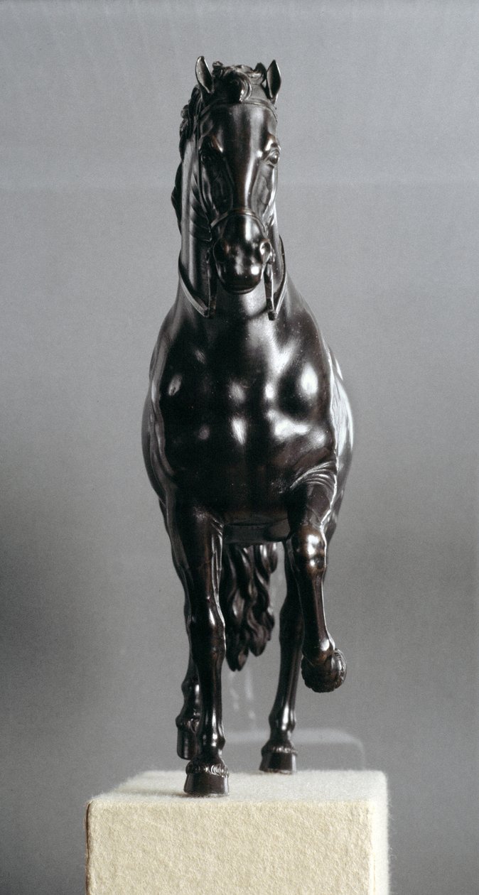 Egy lépegető ló, 1600 körül (bronzból) alkotó: Antonio Susini