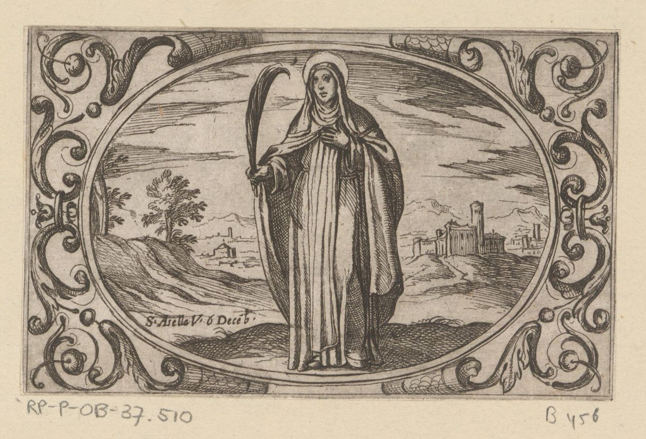 H. Asella Romeinse martelaressen (sorozat címe) Imagini di moltes vergini Rom nel martirio (sorozat címe) alkotó: Antonio Tempesta