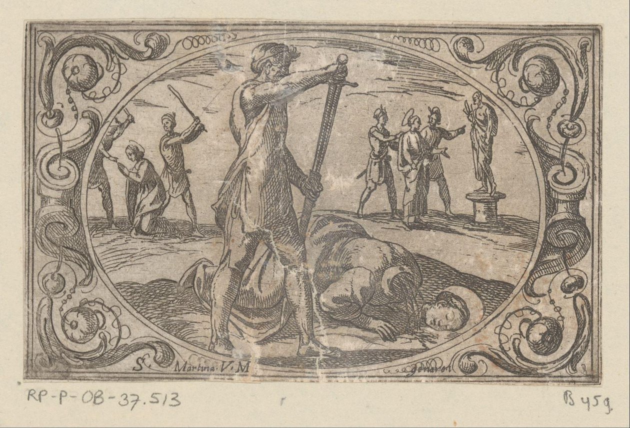 H. Martina Romeinse martelaressen (sorozat címe) Imagini di moltes vergini Rom in mártírom (sorozat címe) alkotó: Antonio Tempesta