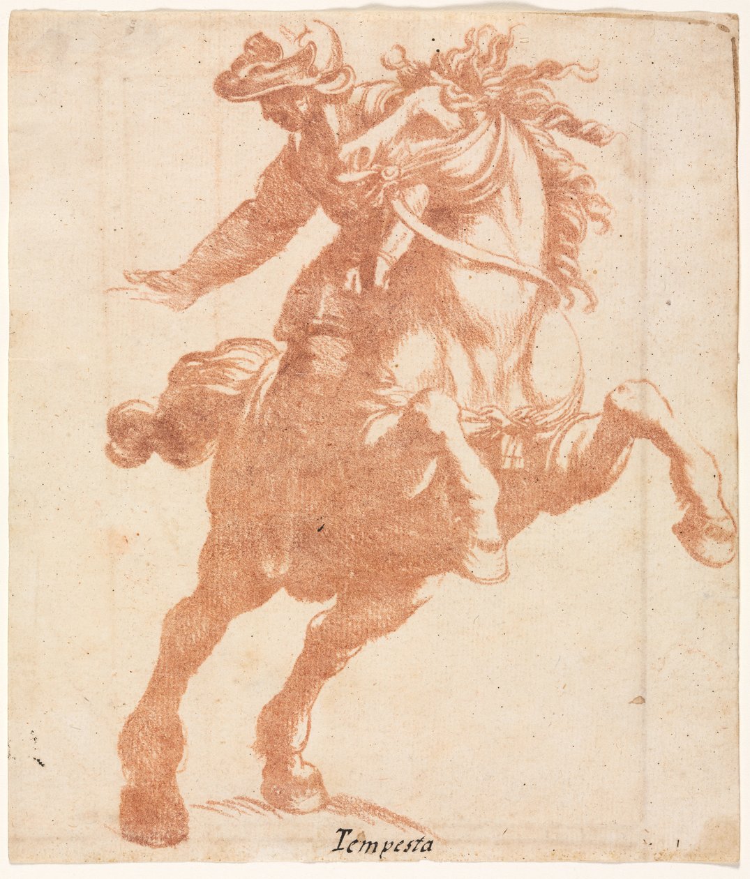Ló és lovas nevelése, c. 1600. alkotó: Antonio Tempesta