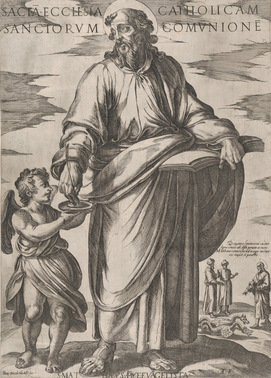 Szent Máté, a „Krisztus, Mária és az apostolok” c. 1590-kb. 1610. alkotó: Antonio Tempesta