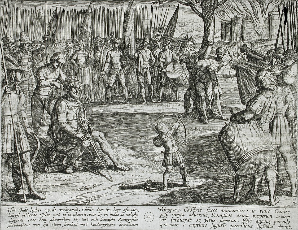 A régi erőd felgyújtása alkotó: Antonio Tempesta