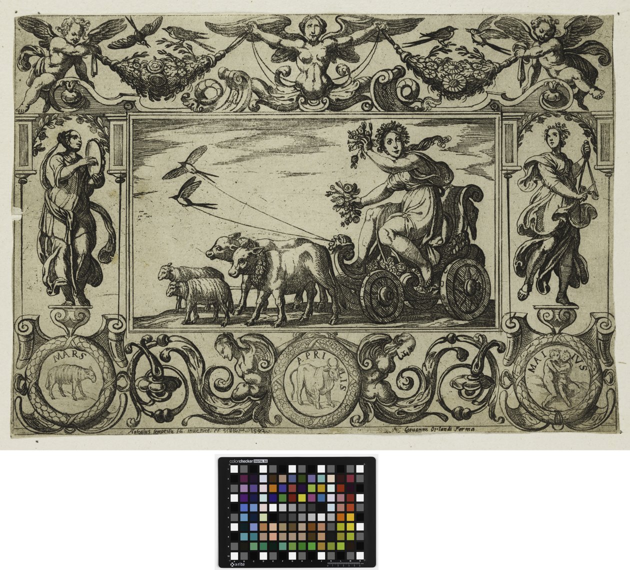 A négy évszak: 1592 tavasz alkotó: Antonio Tempesta
