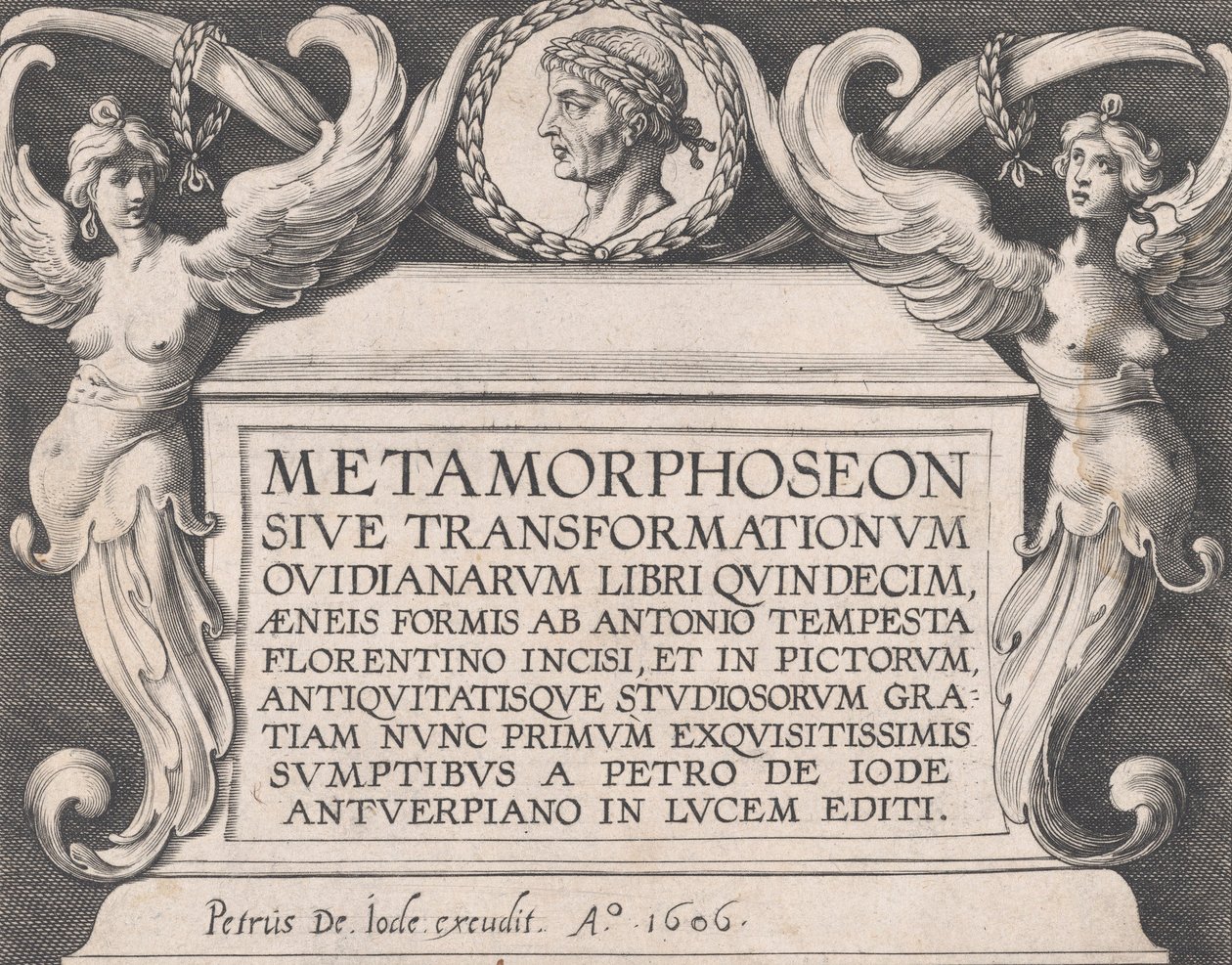 Címlap Ovidius „Metamorphoses” című művéhez, 1606. alkotó: Antonio Tempesta