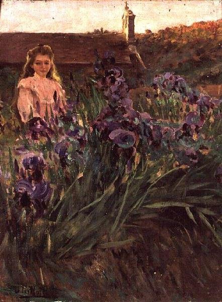 Lány az Ermitázs közelében (olaj, vászon) alkotó: Antonio Utrillo I Viadera