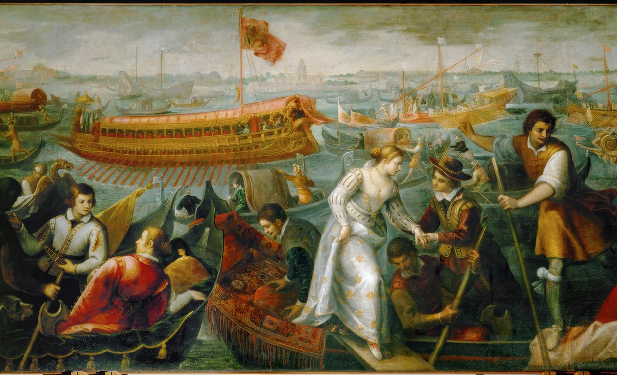 Caterina Cornaro Velencébe költözik alkotó: Antonio Vassilacchi