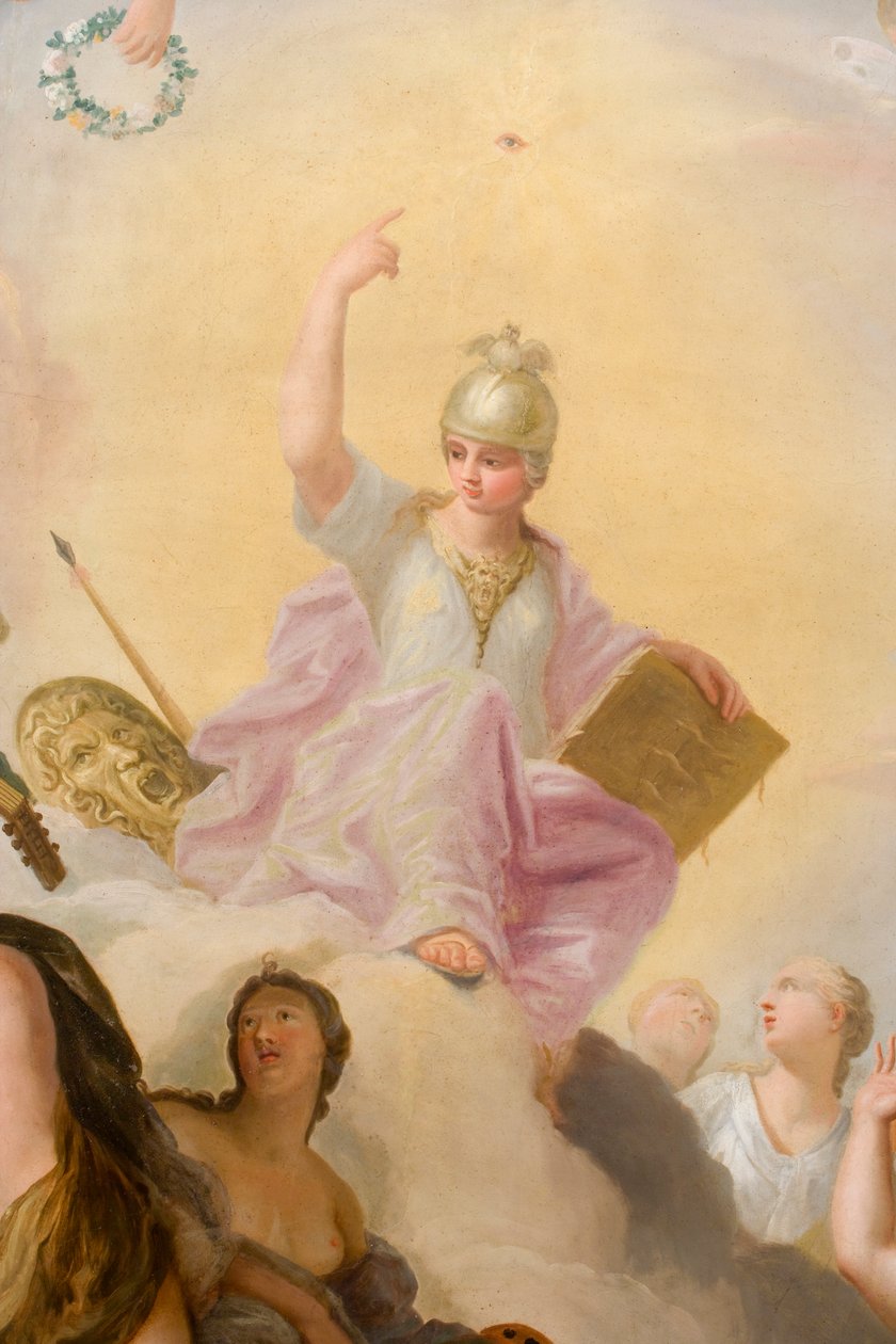 A művészetek és tudományok által körülvett Minerva, részlet a The Banqueting House-ból alkotó: Antonio Verrio