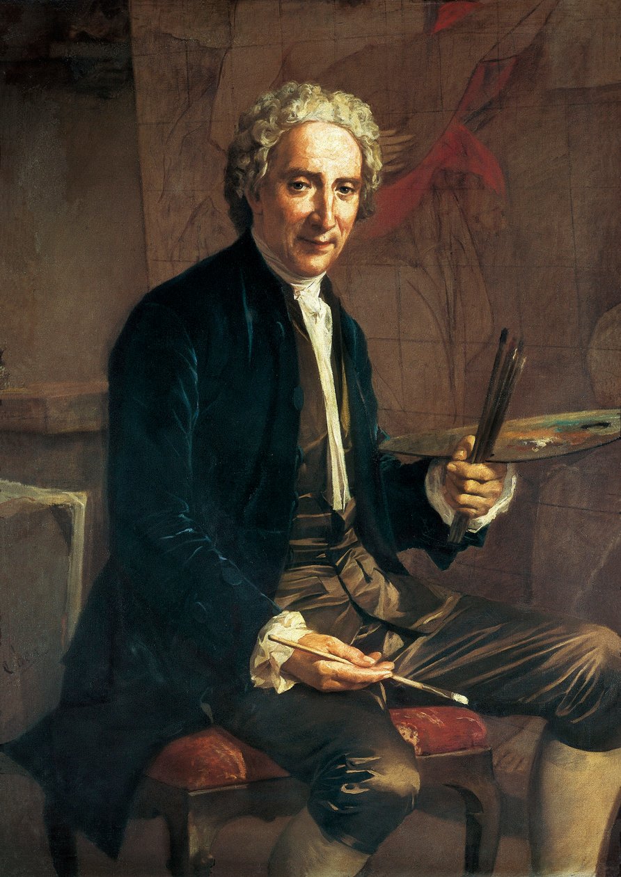 Antoni VILADOMAT i MANALT (1678-1755) spanyol festő portréja alkotó: Antonio Viladomat