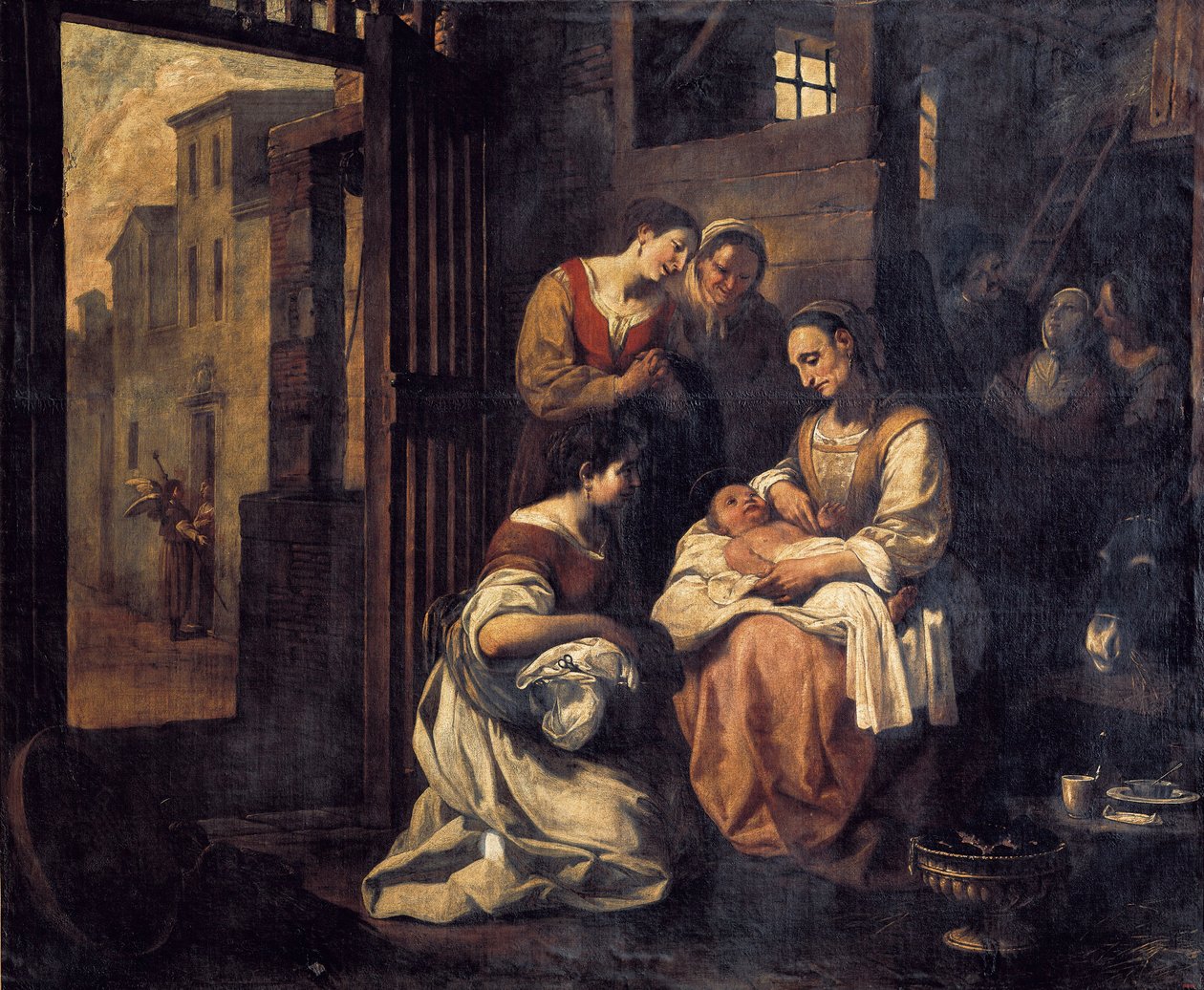 "" Szent Francois születése "" Antoni Viladomat i Manalt (1678-1755) festménye, 18. századi Barcelona. Katalónia Nemzeti Művészeti Múzeum. alkotó: Antonio Viladomat