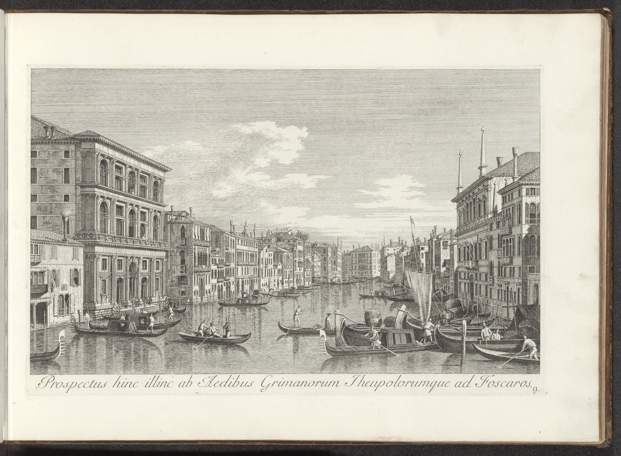Gezicht op het Canal Grande, Palazzo Grimani en Ca