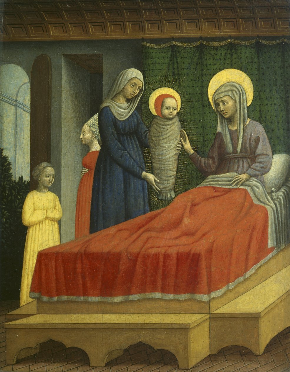 Szent Ágoston születése, 1440-50 körül (tempera a panelen) alkotó: Antonio Vivarini