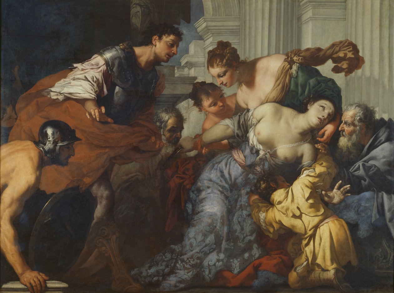 Lucretia halála alkotó: Antonio Zanchi