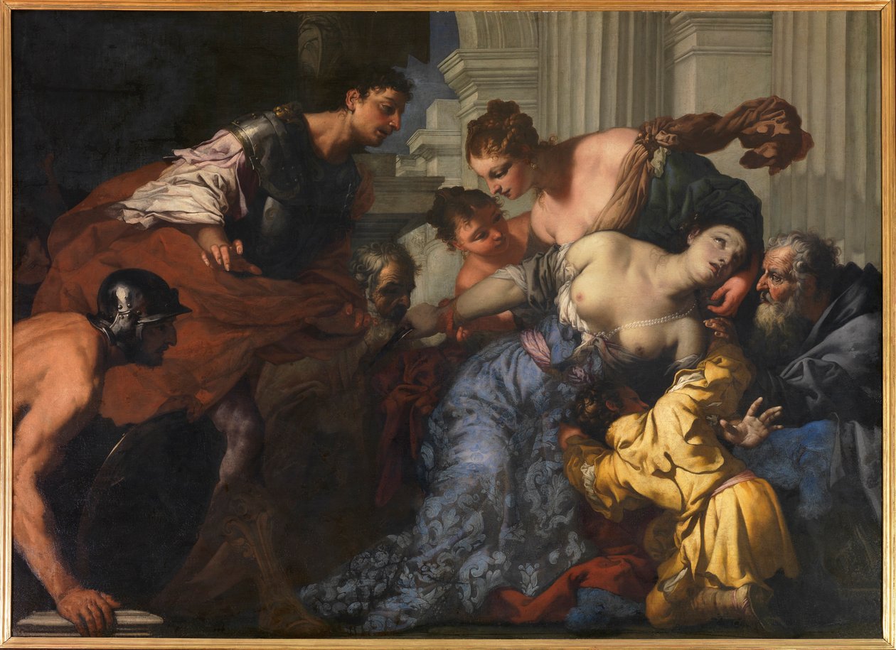 Lucretia halála. alkotó: Antonio Zanchi