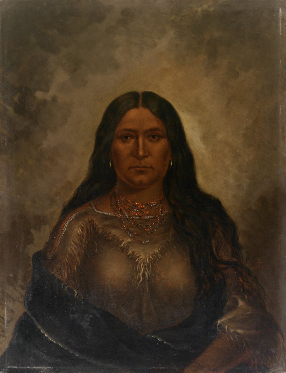 Chan-ku-wash-te-mine Good Road Woman, kb. 1887. alkotó: Antonio Zeno Shindler