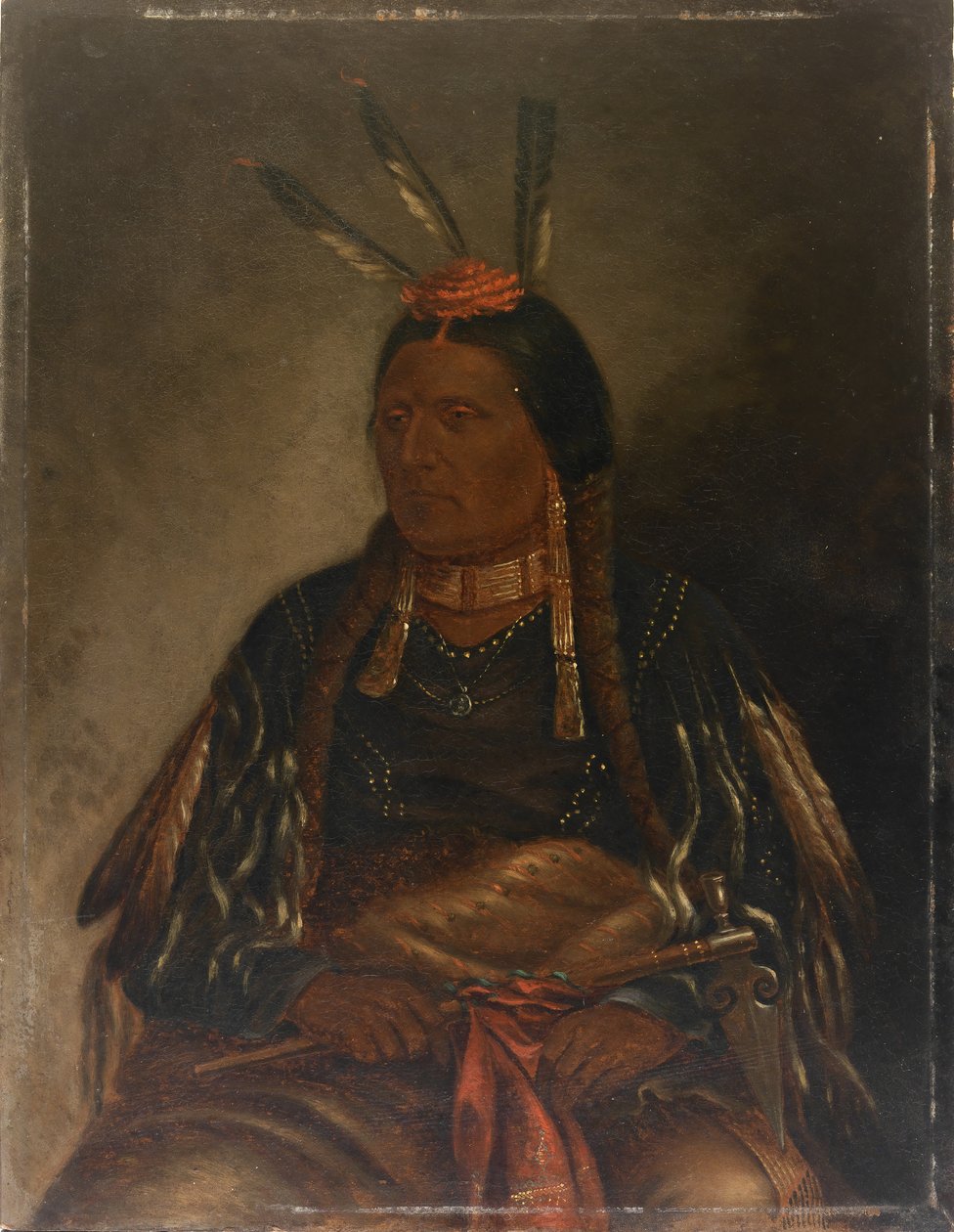 Che-tan-ce-ta Yellow Hawk, ca. 1887. alkotó: Antonio Zeno Shindler