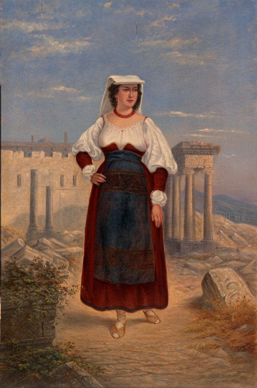 olasz nő, kb. 1890-1899. alkotó: Antonio Zeno Shindler